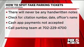 How to spot fake parking tickets