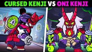 BRAWL STARS CURSED KENJI VS ONI KENJI | GAMEPLAY, ANIMATION & COST