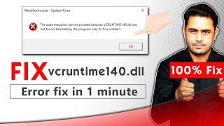 how to fix vcruntime140.dll missing error windows 11 | fix vcruntime140.dll windows 7,8,9,10,11