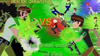 Stick nodes PRO Ben OV and Albedo OV vs Ben 10k Omniverse