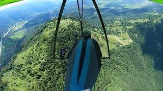 Hang glider Tuck and in air collapse Tolmin Slovenia