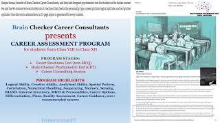 Brain Checker Career Assessment Program