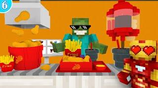   Work At Fried Chicken Place - Minecraft Animation