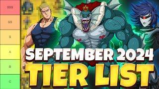 THE BEST OPMTS CHARACTERS TO USE!! TIER LIST SEPTEMBER 2024 | One Punch Man The Strongest Global