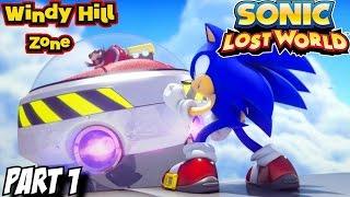 Sonic Lost World - Walkthrough Part 1 - Windy Hill Zone 1 [PC][Wii]