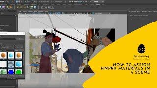 Stylizing a Dreamy Scene Part 2 | How to Assign MNPRX Materials in a Scene