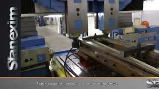 Обработка стрелочных переводов/Railway turnout manufacturing plant