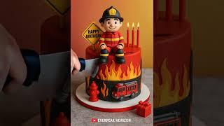 Hero Firefighter Cake – Red Hot Birthday Surprise!