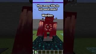 How many hits to kill?  | Minecraft #shorts