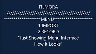 Filmora Media - A Demo to Show How the Interface Looks