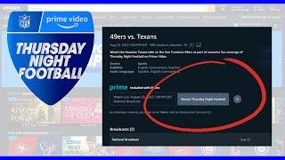 How to Record Thursday Night Football on Prime Video With New DVR Feature