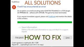 FiveM Crashing Fix All Errors solution 2020!!Easy Way 100% Working