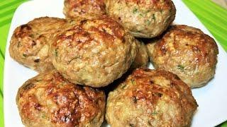 КУРИНЫЕ КОТЛЕТЫ ДИЕТИЧЕСКИЕ в духовке без яиц, хлеба и картофеля.  Dietary Chicken Meat Balls.