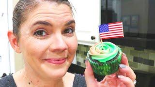 HOW TO MAKE CAMO CUPCAKES // 6 DOZEN CUPCAKES // BAKING MOM