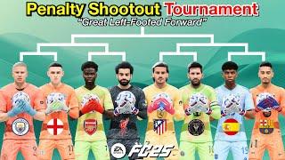 Great Left-Footed Forwards become Goalkeepers! Penalty Shootout Tournament! Haaland, Messi…【FC 25】