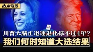 围观大选之夜，我们什么时候知道结果？中国官媒攻击美国大选，网友嘲：奴才永远不懂有选票的快乐；川普大脑正迅速退化，撑不过4年？中国警告年轻官兵：不可参与网络约会与赌博 | #热点背景20241106