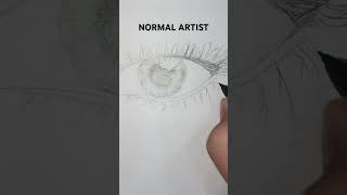 NORMAL VS PSYCHO ARTIST|| #drawing #shorts#sketch#easydrawing#quickdrawing#art#artist#shortvideo#eye