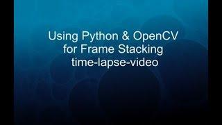 OpenCV Python Video Stacking