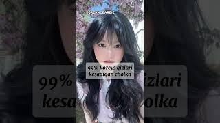 Koreys qizlaridek cholka kelishdik o'rganamiz #korean #aesthetic #for_girl #hairbang#kdrama_blink