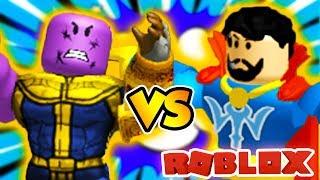 DOCTOR STRANGE VS THANOS IN ROBLOX!! (Roblox Super Hero Tycoon)