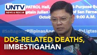 Unsolved cases sa iligal na droga na iniuugnay sa umano’y DDS, iimbestigahan ng PNP