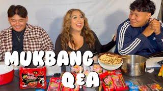 SPICY NOODLE MUKBANG Q&A WITH COACH SARA AND THE GOLDEN BOYS