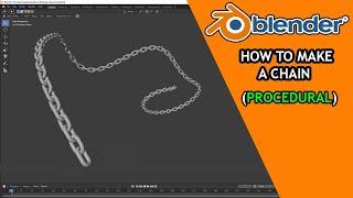 Blender Tutorial - How to Make A chain (procedural)