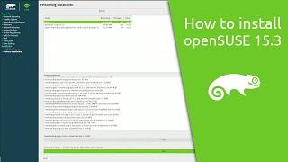 How to install openSUSE 15.3