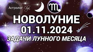 НОВОЛУНИЕ 01.11.2024 ⭐ТРАНСФОРМАЦИЙ НЕ ИЗБЕЖАТЬ. ГОРОСКОП. Olga Astrology© #новолуние #скорпион