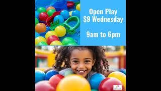 Open Play  $9 Wednesday  9am to 6pm