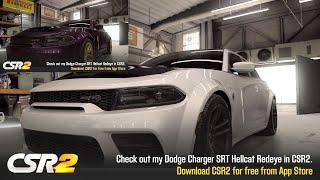 【CSR2】Charger SRT Hellcat Redeye (purple/gold), shift & tune for 7.90x (7.96x)