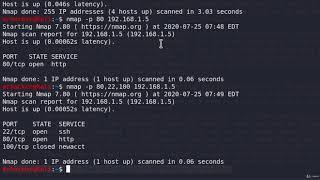 9  Filtering Port Range & Output Of Scan Results