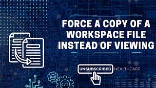 Force a copy of a file to be made instead of viewing the file