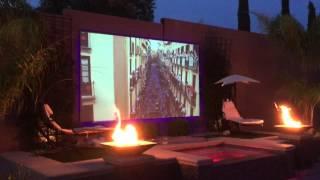 Backyard projector screen project