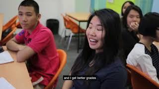 Getting better grades in school and improved fluency in English
