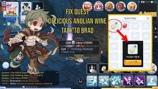 Completed Quest Delicious Anolian Wine Talk to Brad Ragnarok Mobile [ENGLISH SUB]