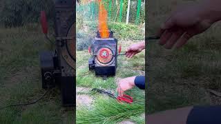 Do you like burning a smokeless stove like this? #outdoorstove #campfire #woodstove #cooking