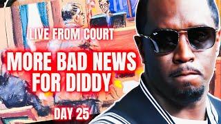 Live From Diddy Trial Day 25: Diddy BEGS Judge To Get Rid Of NEW Juror 1Week Defense Plan