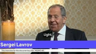 Sergey Lavrov Reveals His MGIMO Journey, Diplomacy and the Future of International Relations