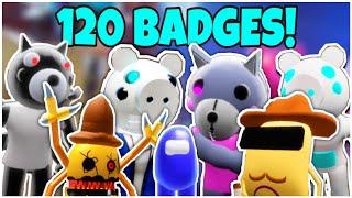 How to get ALL 120 BADGES + MORPHS/SKINS in PIGGY RP : INFECTION! - ROBLOX