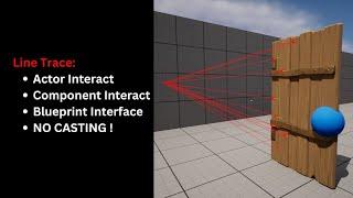 How to use Line Trace with Blueprint Interface instead of Casting | UE5 Tutorial