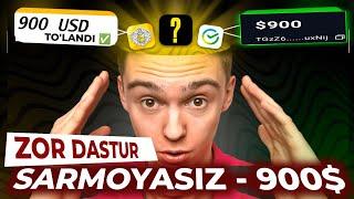 SARMOYASIZ - 900$ ISHLASH | SARMOYASIZ 10 MINUTDA PUL TOPISH 2025 Telefonda oson pul topish Skromniy