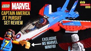 The ONLY LEGO Ms MARVEL Ever - LEGO Captain America Jet Pursuit Set 76076 Review