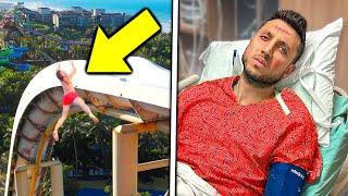 Ali fell off the water slide, then.. (The Royalty Family)