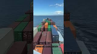 Life at Sea; Departing berth #seafarer #aboard #merchant #vessel