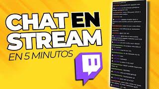 Cómo poner el Chat de Twitch en menos de 5 Minutos