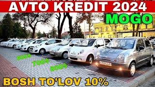 Avto kredit Bosh to’lov 10%Mogo Avto kredit narxlari