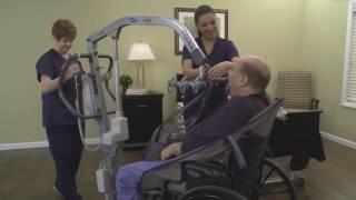 Invacare® I Lift™ Series Lifts  Transfer from Wheelchair to Bed