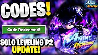 *NEW* All Working SOLO LEVELING PART 2 UPDATE CODES FOR ANIME REBORN! ROBLOX ANIME REBORN CODES