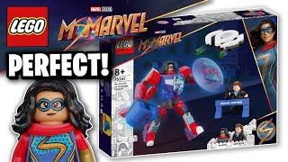 LEGO Ms Marvel Mech vs Damage Control Custom Set